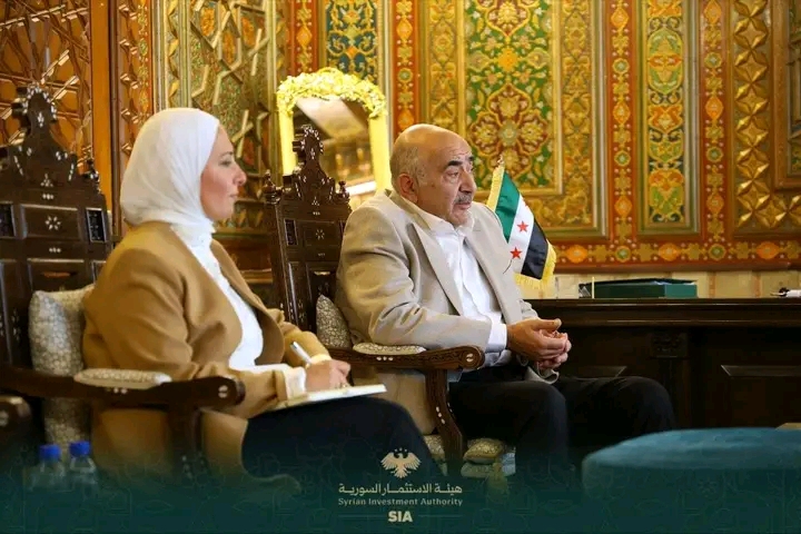 هيئة الاستثمار تبحث التعاون مع الجمعية السورية في بريطانيا