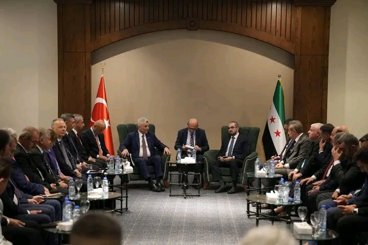 انطلاق ملتقى رجال الأعمال السوري التركي في فندق البوابات السبع بدمشق.